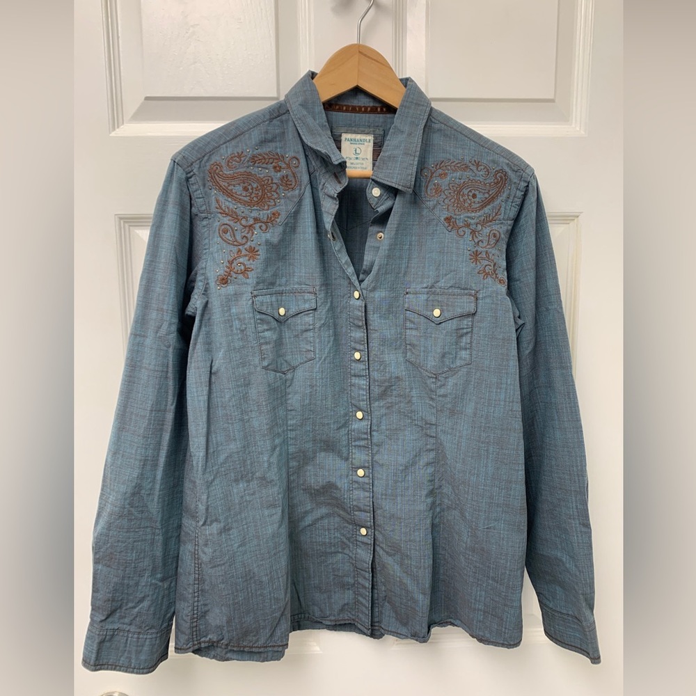 Women’s Panhandle Slim Western Shirt L